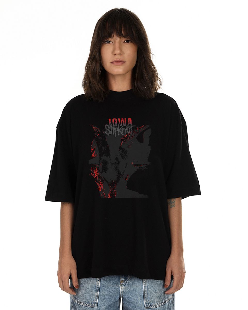 Nome do produto: Camiseta Oversized Slipknot Iowa Mind The Gap Co.