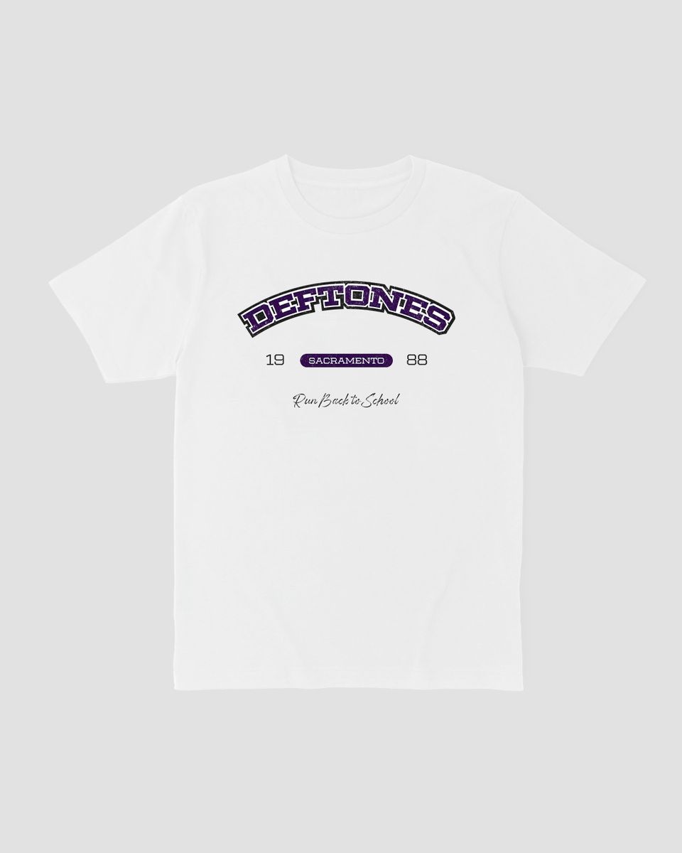 Nome do produto: Camiseta Deftones College White Mind The Gap Co.