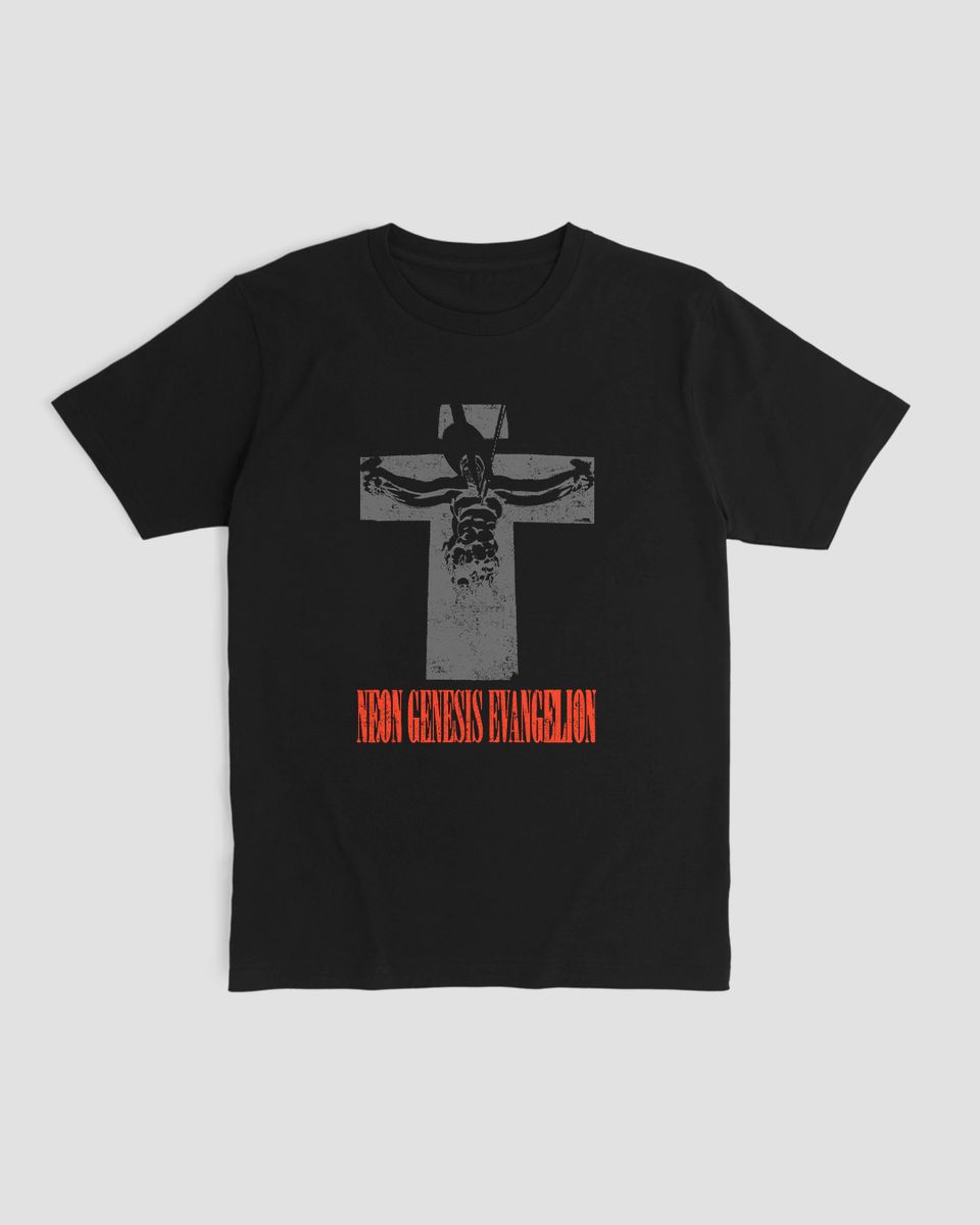 Nome do produto: Camiseta Neon Genesis Evangelion Cross Mind The Gap Co.