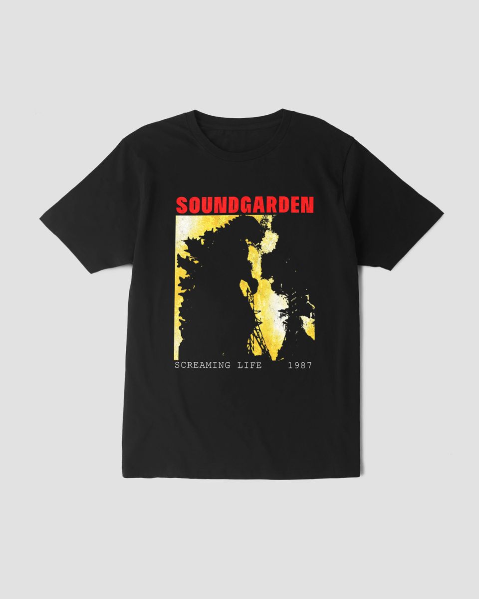 Nome do produto: Camiseta Soundgarden  Screaming Life Mind The Gap Co.