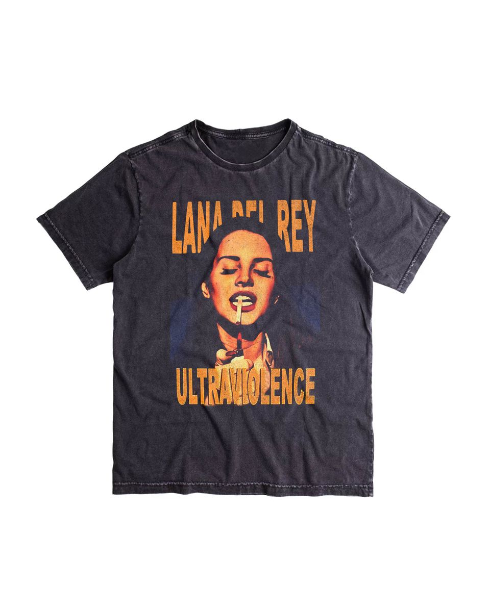 Nome do produto: Camiseta Lana Del Rey Ultra 2 Estonada Mind The Gap Co.