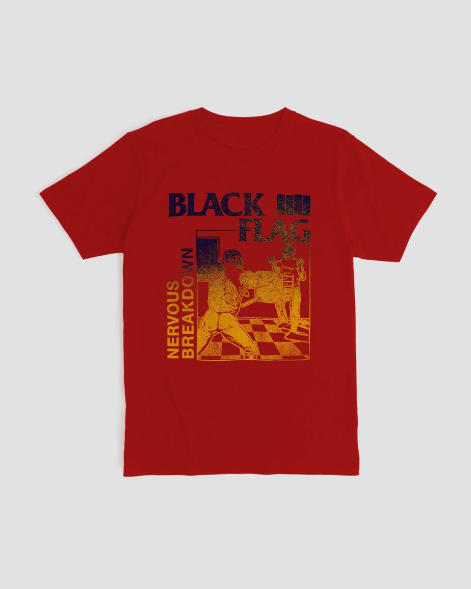 Nome do produto: Camiseta Black Flag Nervous Duo Mind The Gap Co.