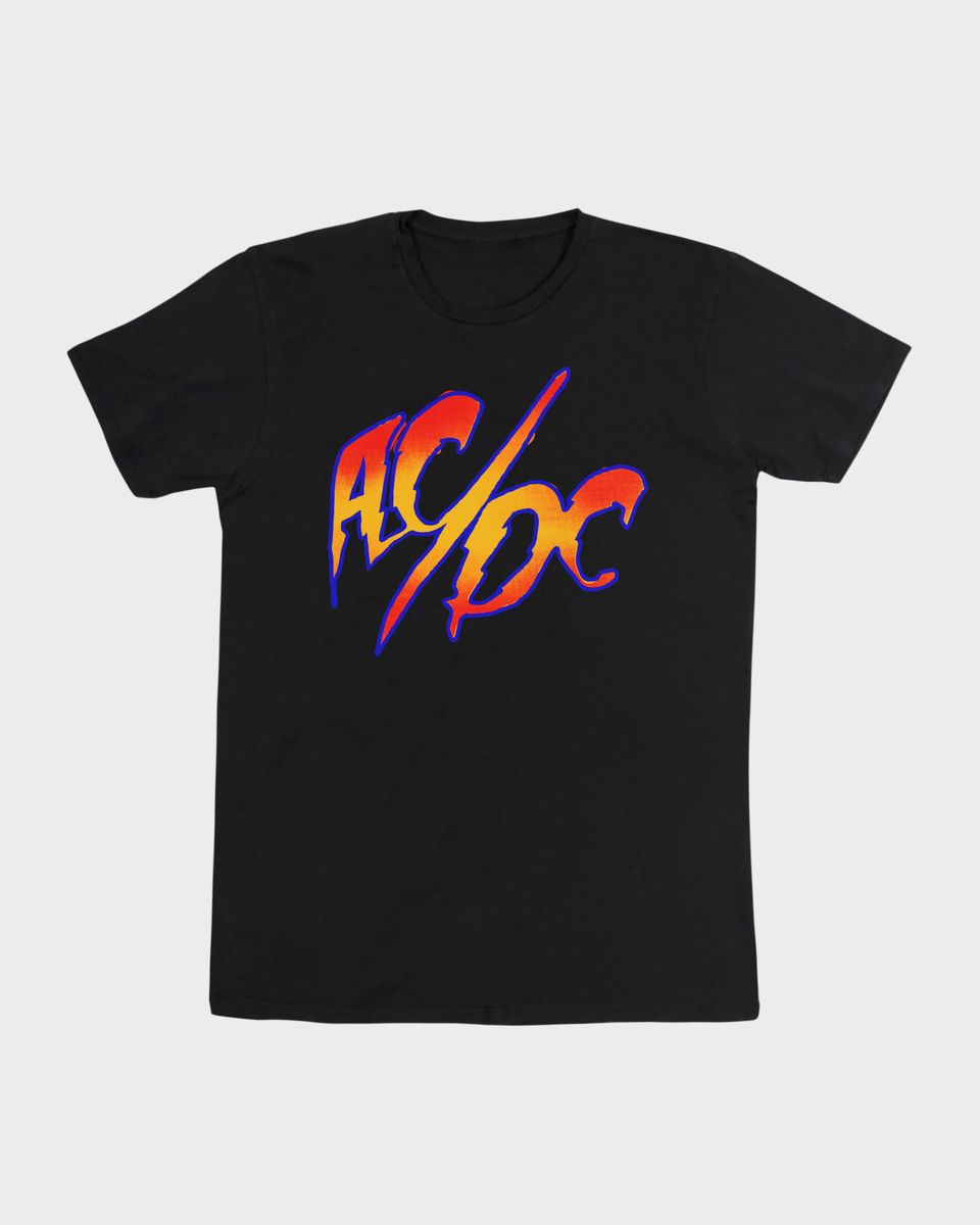 Nome do produto: Camiseta AC/DC Logo 2 Black Mind The Gap Co.