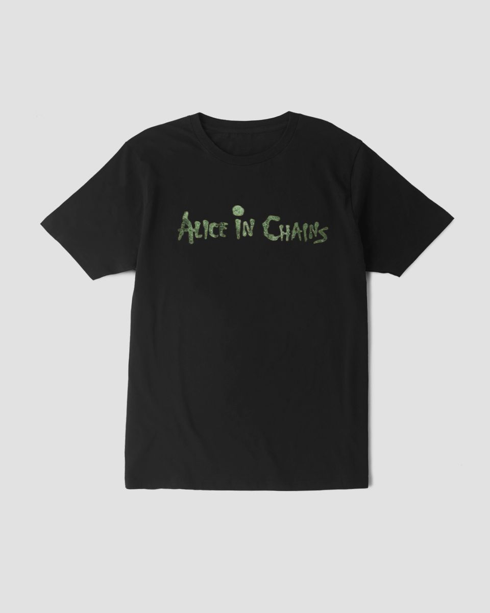 Nome do produto: Camiseta Alice In Chains Logo 2 Mind The Gap Co.