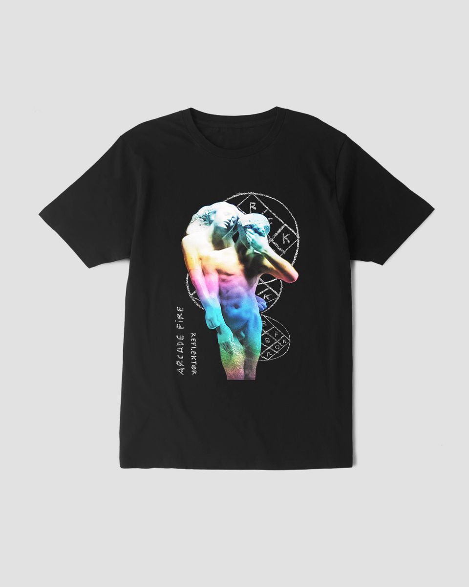Nome do produto: Camiseta Arcade Fire Reflektor Mind The Gap Co.