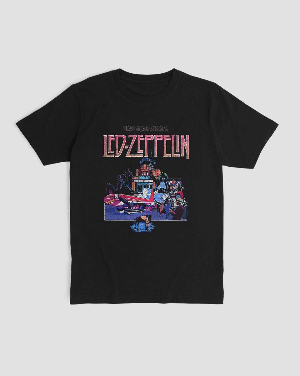 Nome do produto: Camiseta Led Zeppelin The Song Mind The Gap Co.