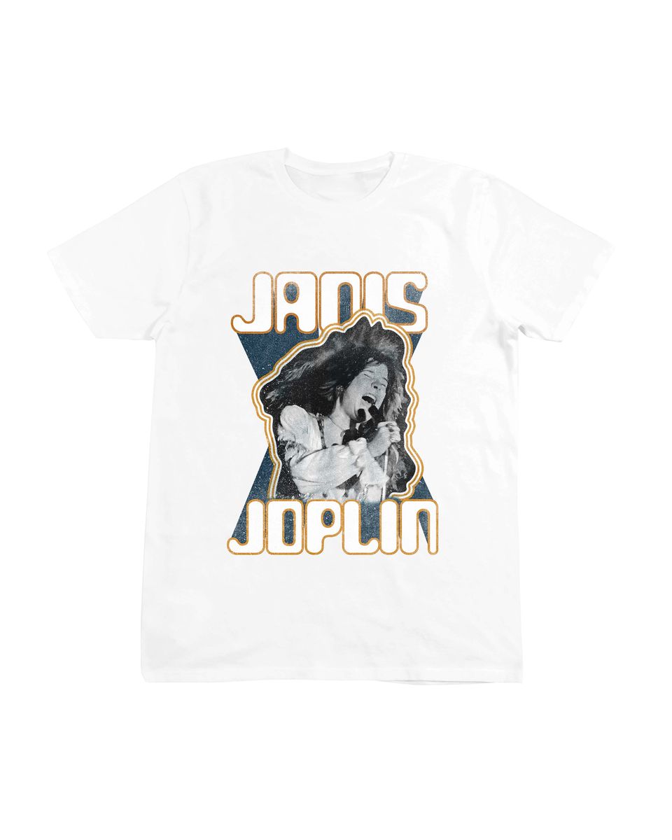 Nome do produto: Camiseta Janis Joplin Mind The Gap Co.