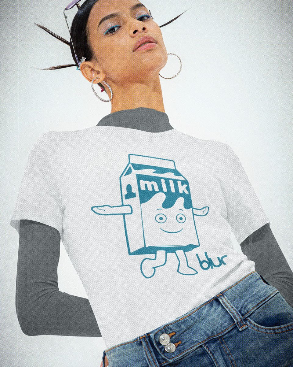 Nome do produto: Camiseta Blur Milk Mind The Gap Co.