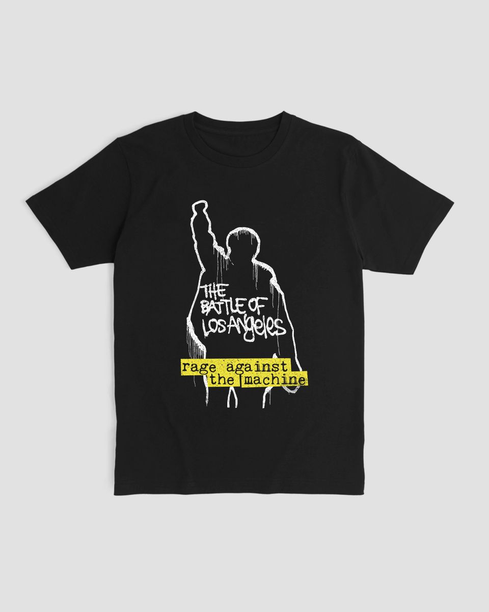 Nome do produto: Camiseta Rage Against The Machine Battle Yellow Mind The Gap Co.
