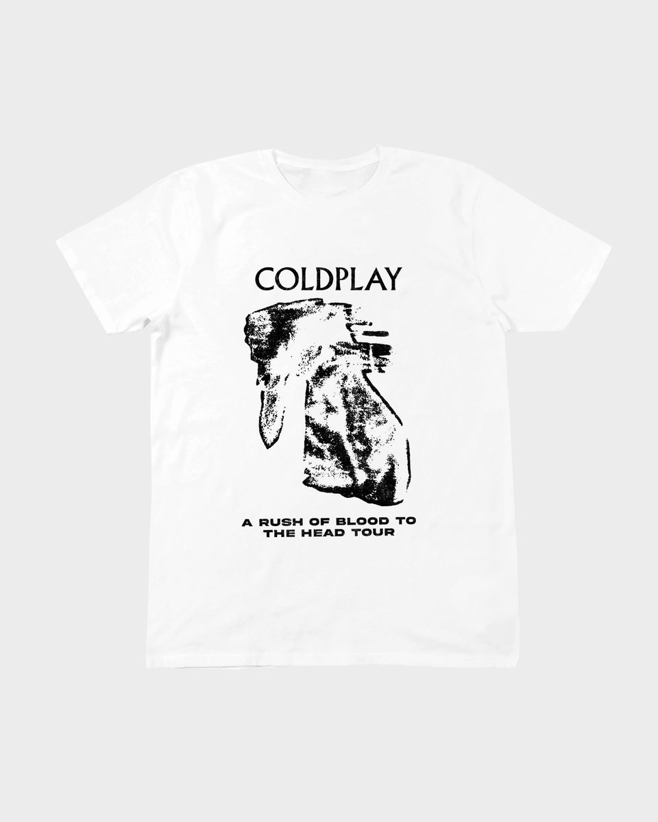 Nome do produto: Camiseta Coldplay A Rush White Mind The Gap Co.