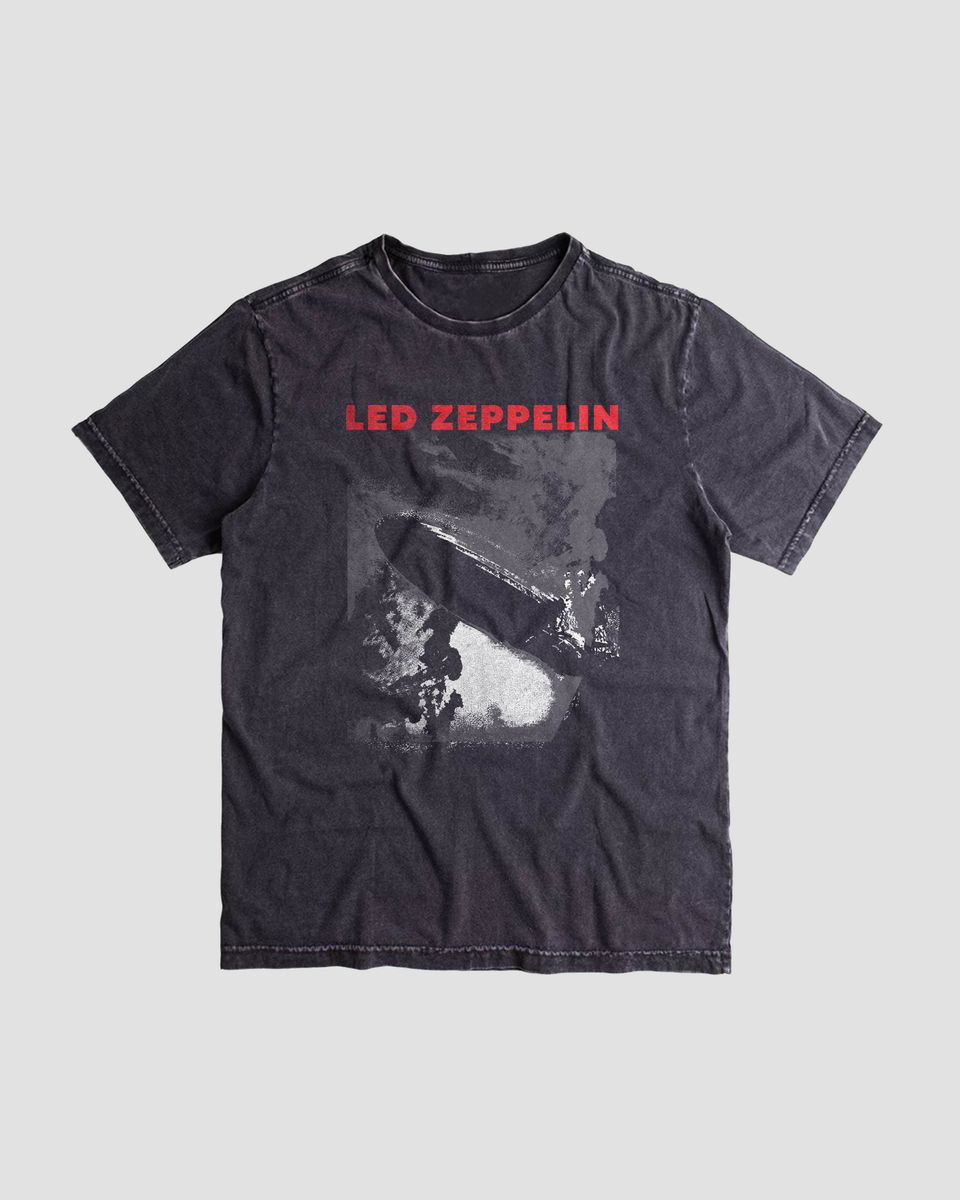 Nome do produto: Camiseta Led Zeppelin Led I Estonada Grey Mind The Gap Co.