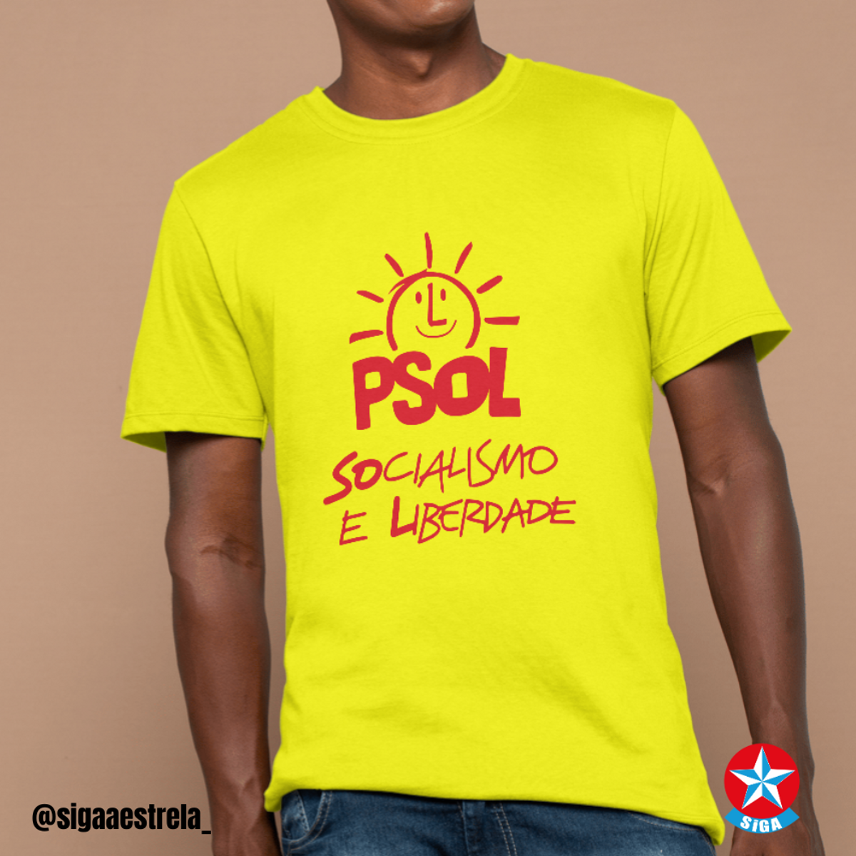 Nome do produto: Camisa PSOL - Partido Socialismo E Liberdade - Boulos | Erundina