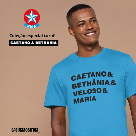Camisa Caetano e Bethânia / Siga a Estrela  