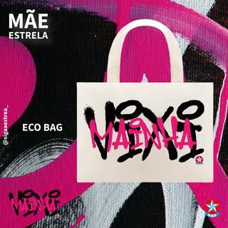 ECO BAG ViXi MAINHA Graffiti Pink | Siga a Estrela