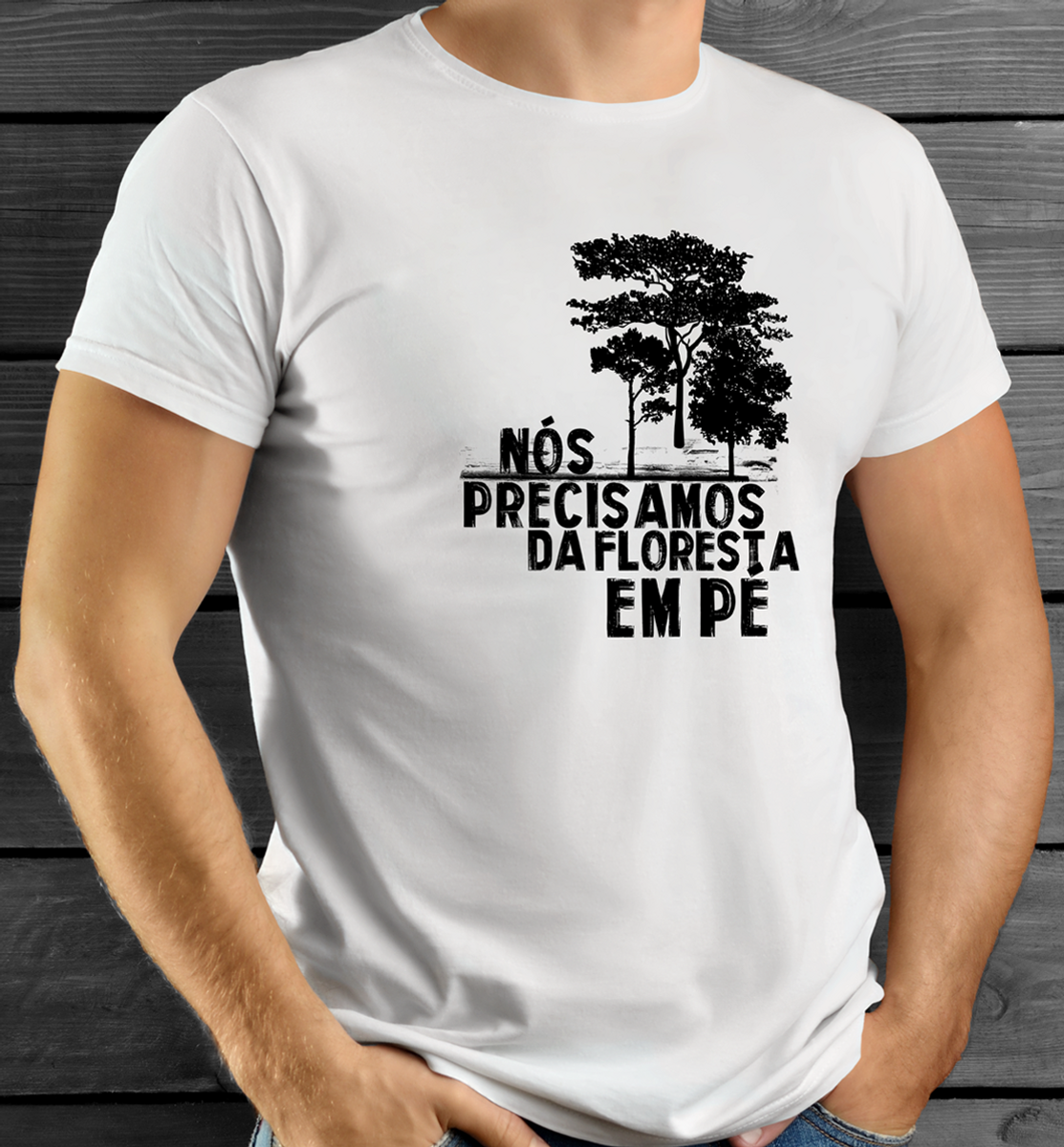 Nome do produto: Camiseta floresta em pé 