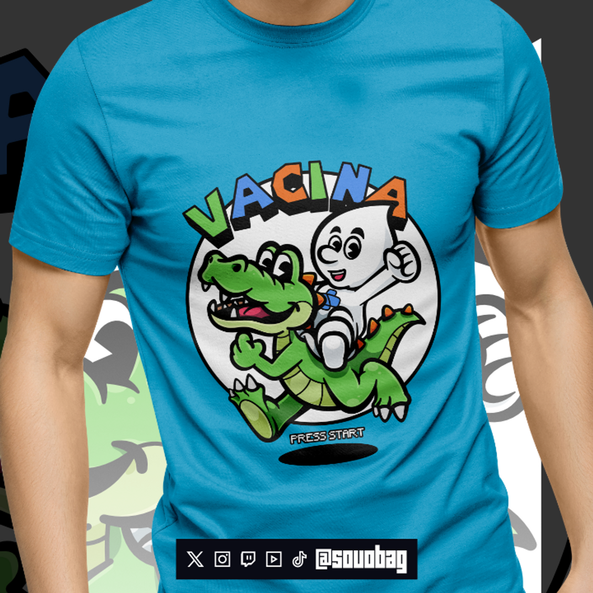 Nome do produto: Camiseta Vacina Bros