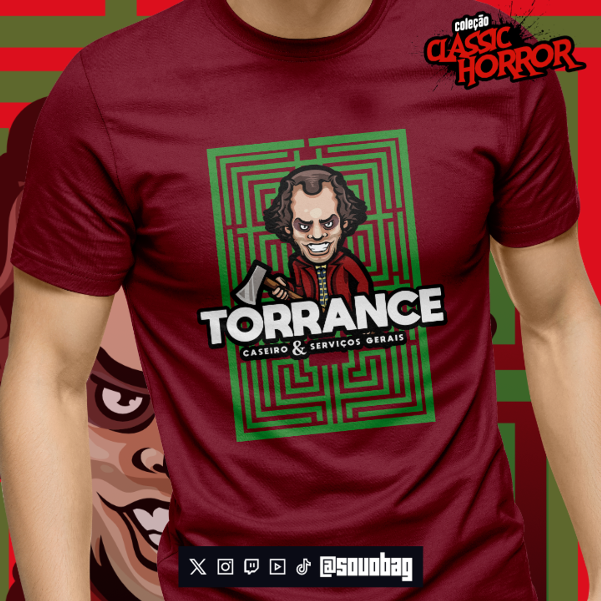 Nome do produto: Camiseta Torrance - Coleção Classic Horror