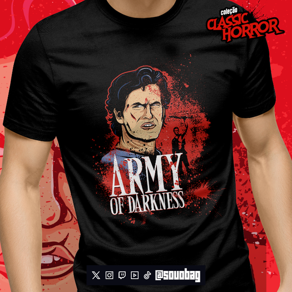 Camiseta Army of Darkness - Coleção Classic Horror