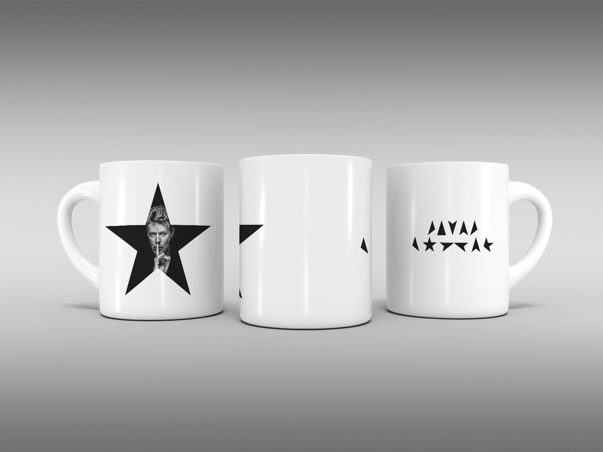 Nome do produto: Caneca David Bowie - Black Star
