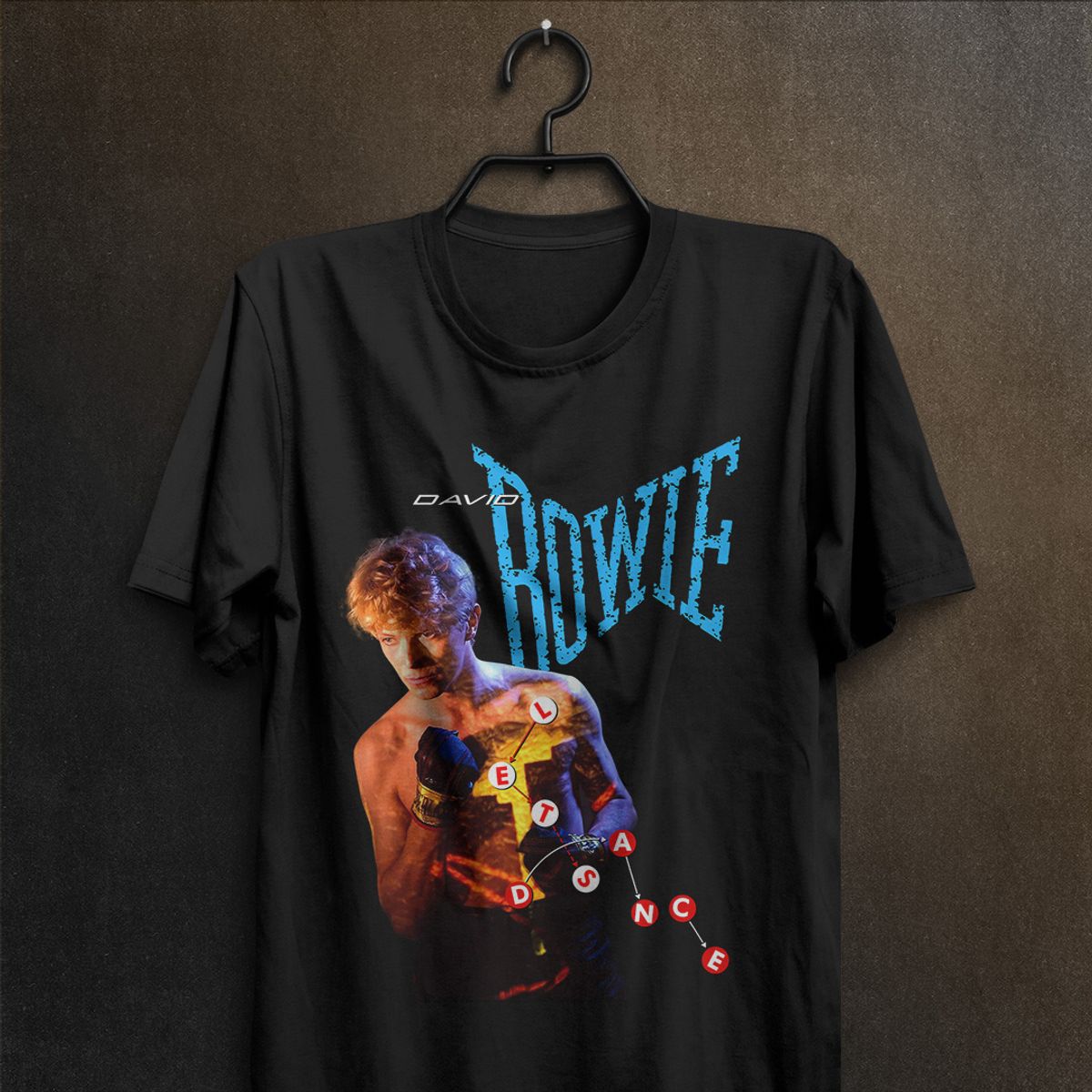 Nome do produto: Camiseta David Bowie - Let\'s Dance