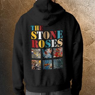 Nome do produtoMoletom com capuz e ziper The Stone Roses - Colours