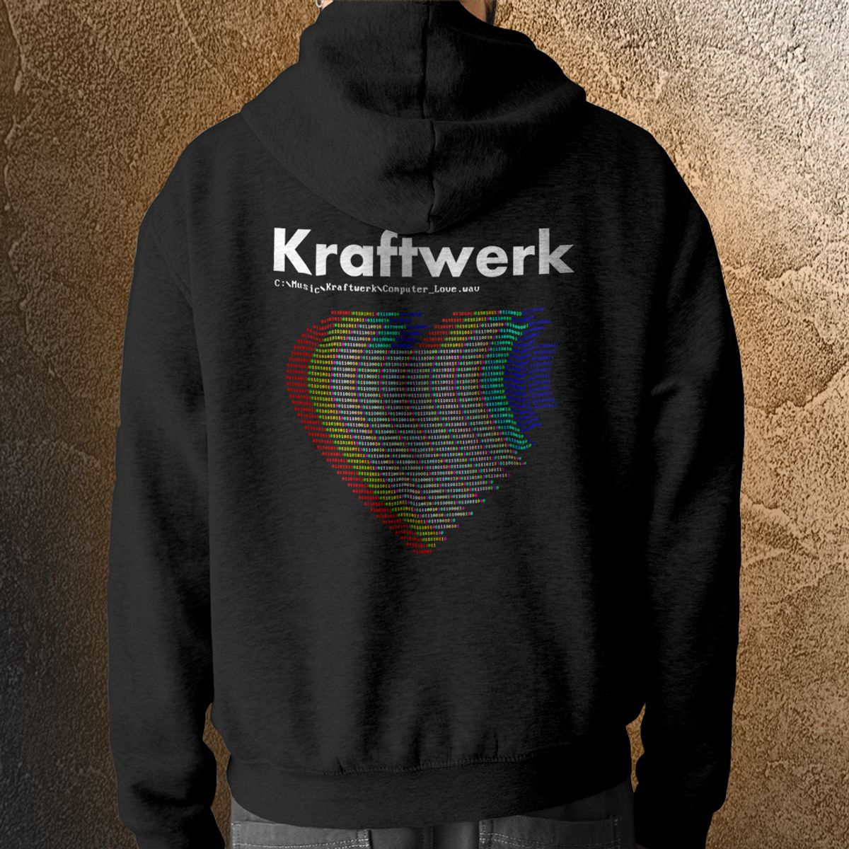 Nome do produto: Moletom com capuz e zíper Kraftwerk - Computer Love