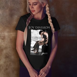 Baby Look Joy Division - Ian Curtis - Logo Branco