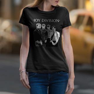 Baby Look Joy Division - Logo Branco