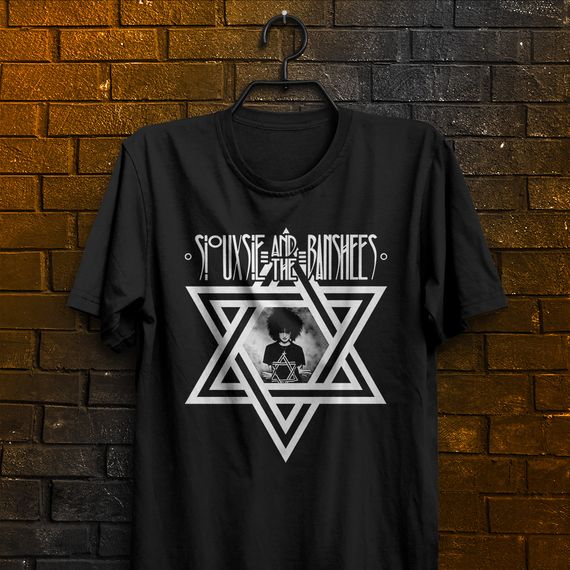 Camiseta Siouxsie and the Banshees - Logo branco