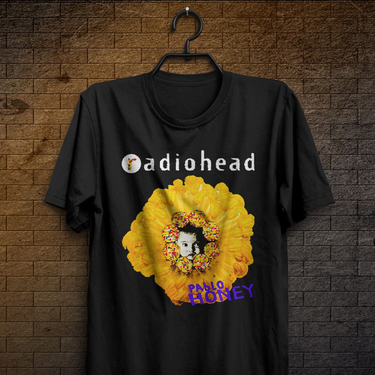 Nome do produto: Camiseta Radiohead - Pablo Honey - Logo Branco