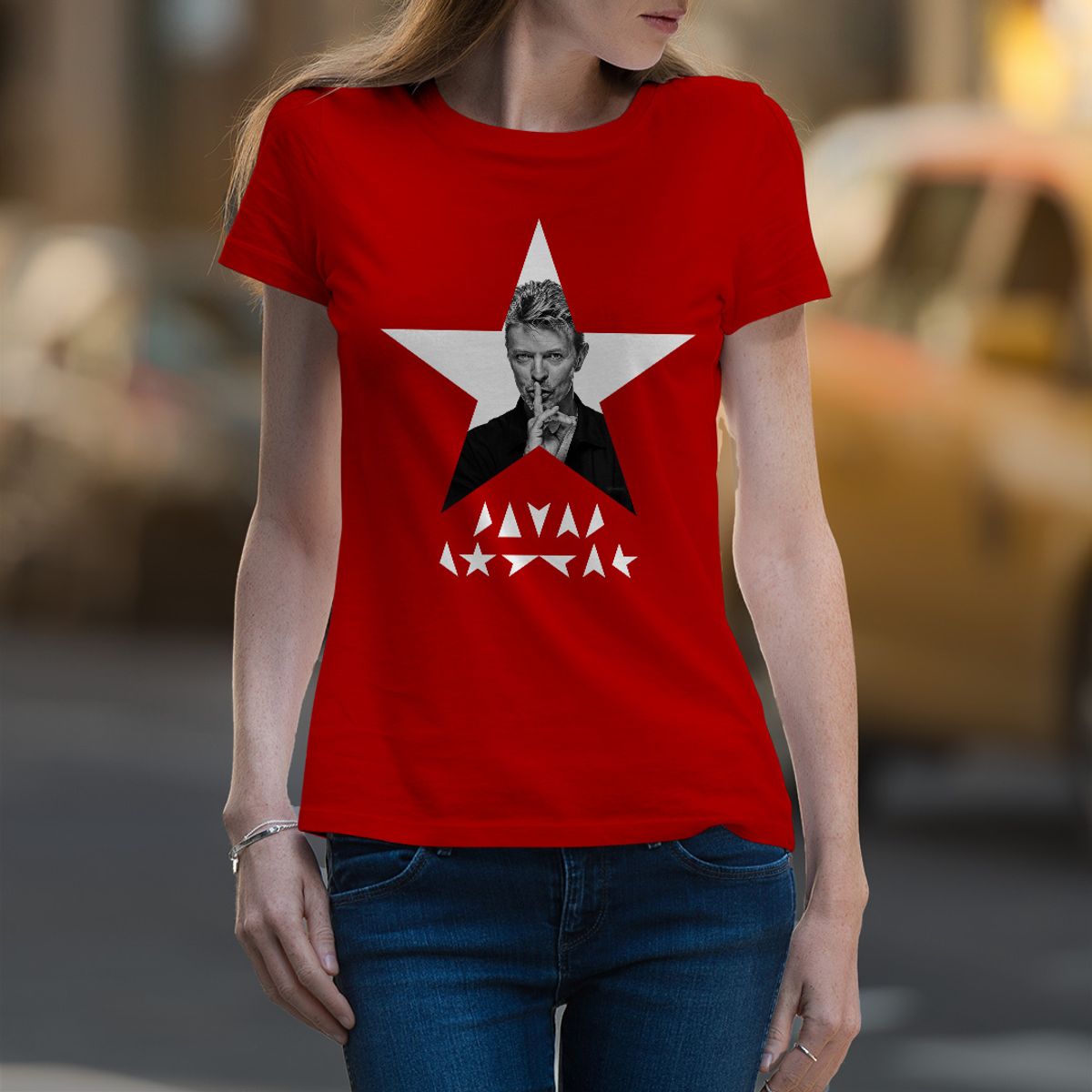 Nome do produto: Baby Look David Bowie - Black Star II