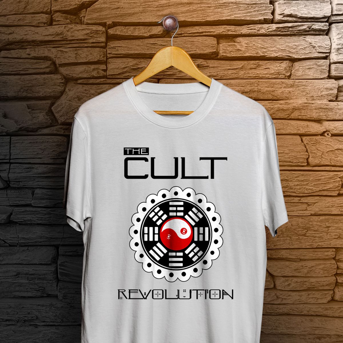 Nome do produto: Camiseta The Cult - Revolution - Logo Preto