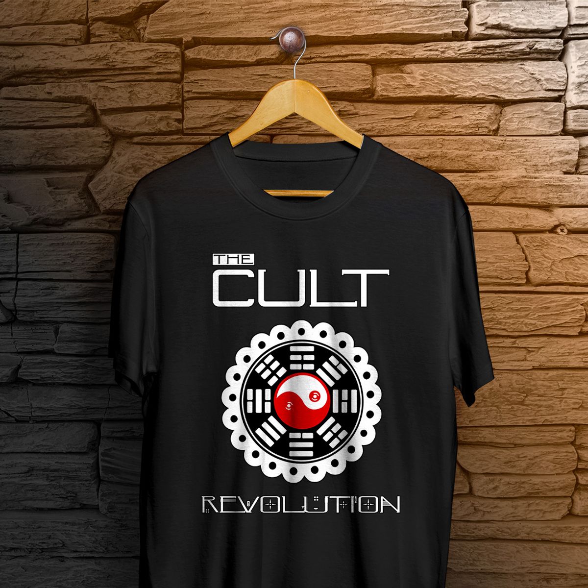 Nome do produto: Camiseta The Cult - Revolution - Logo Branco
