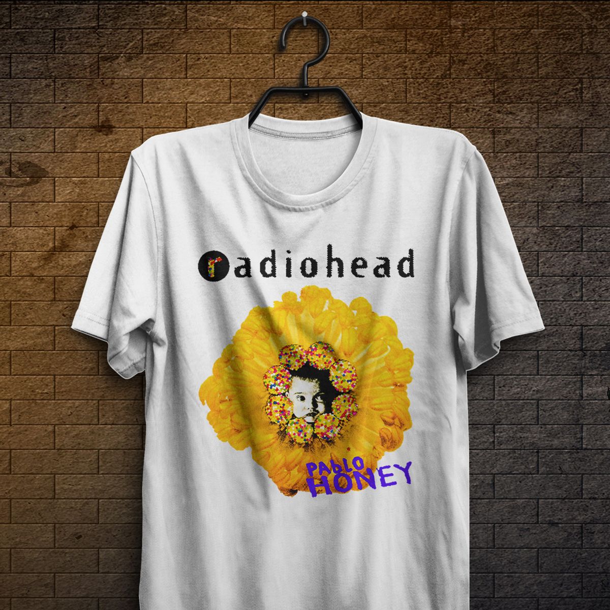 Nome do produto: Camiseta Radiohead - Pablo Honey - Logo Preto