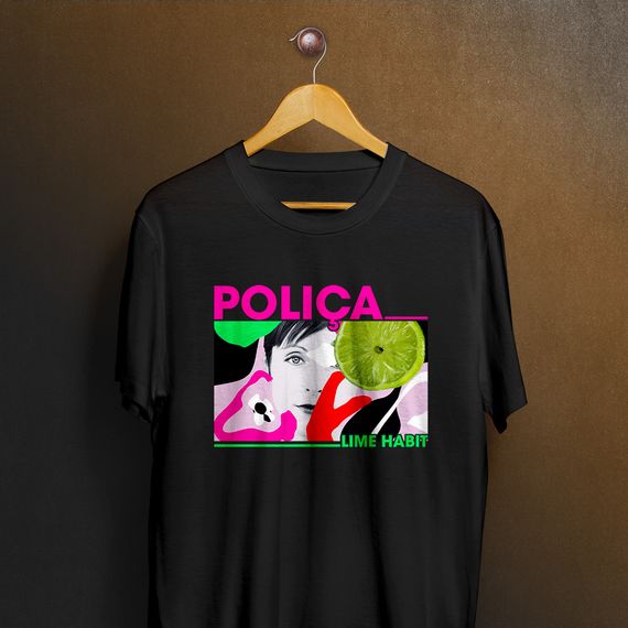 Camiseta Poliça - Lime Habit