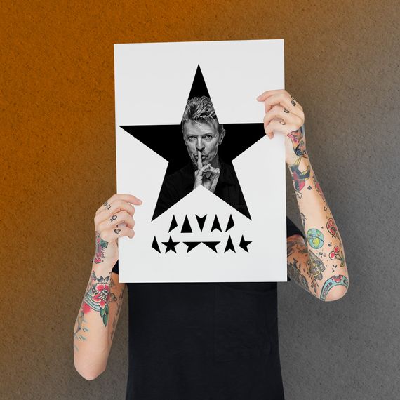 Poster David Bowie - Black Star Silence