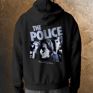 Moletom com capuz e zíper The Police - Reggatta de Blanc