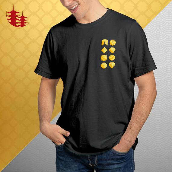 Camiseta Insígnias de Johto - IndigoCon GS