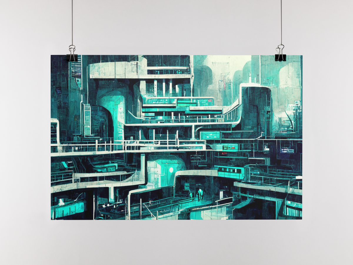 Nome do produto: Poster Cidade Futurista