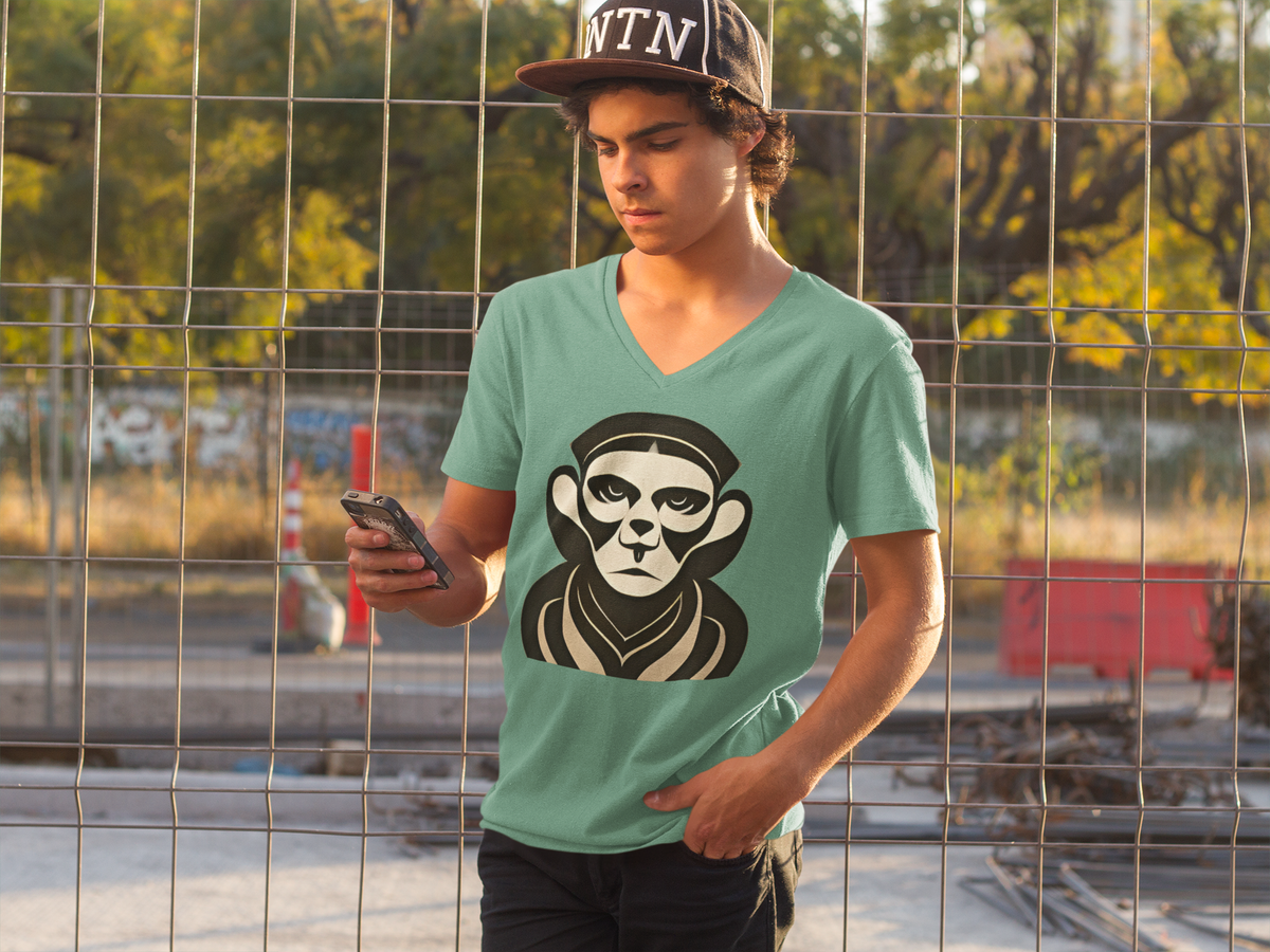 Nome do produto: Camiseta Masculina Macaco Tribal
