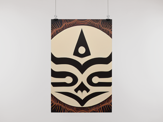 Poster simbolo tribal 2