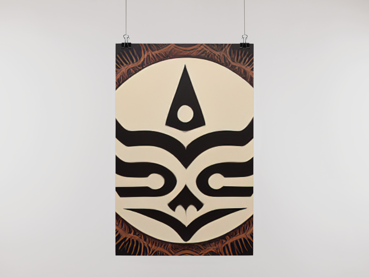 Nome do produto: Poster simbolo tribal 2