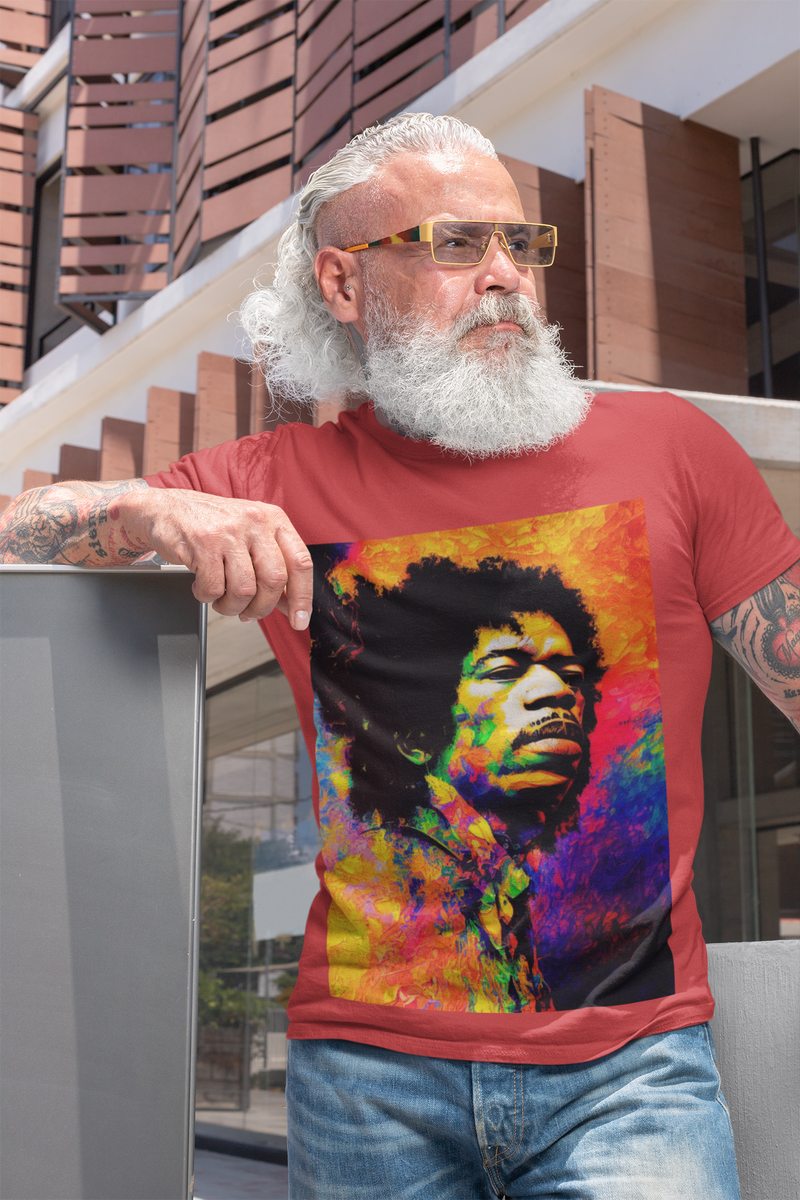 Nome do produto: Camiseta Masculina Jimi Hendrix