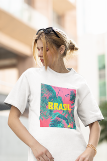 Camiseta Baby Long do Brasil tropical 4