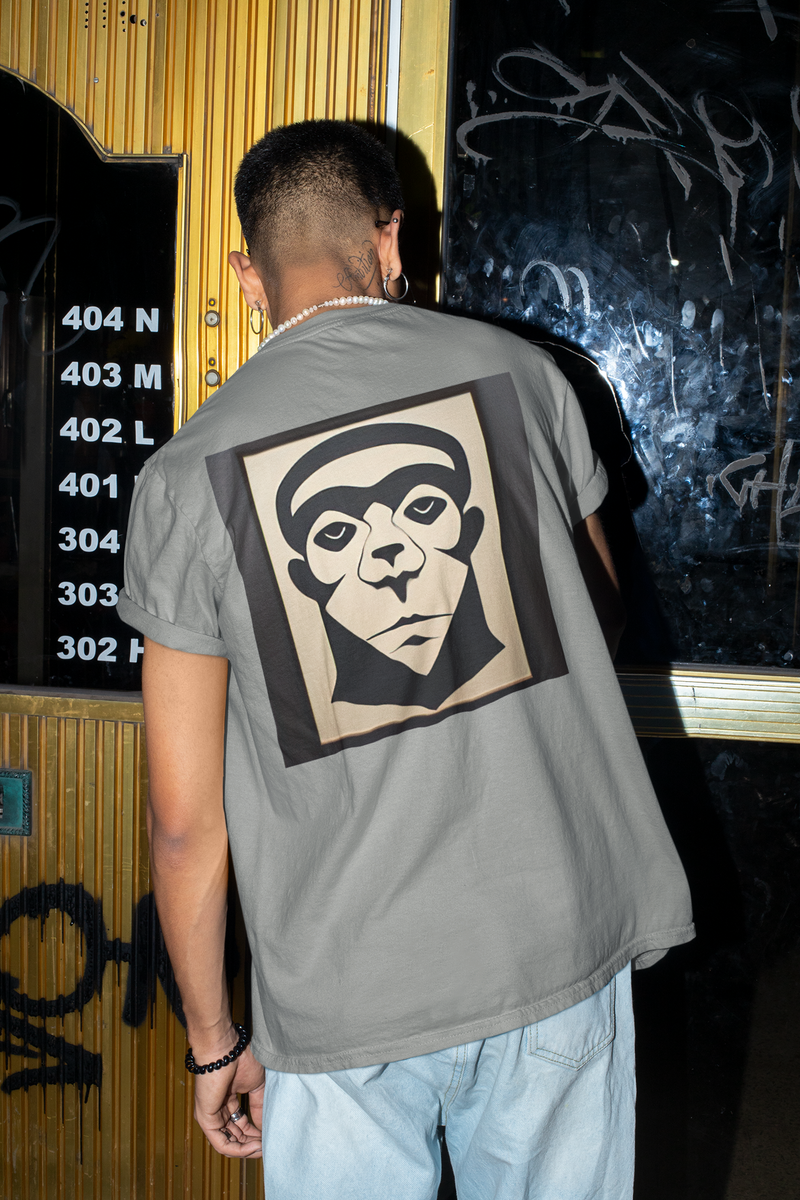 Nome do produto: Camiseta Masculina Macaco Tribal 4