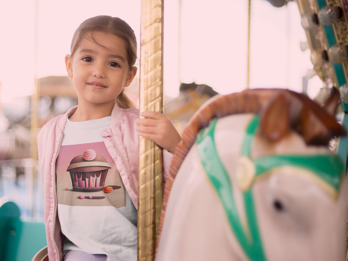 Nome do produto: Camiseta Infantil Cupcake 1