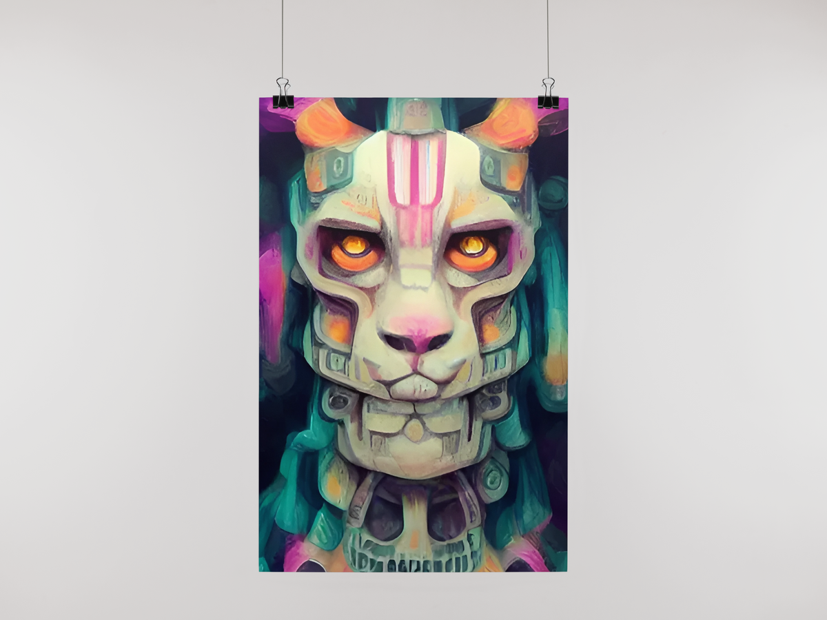 Nome do produto: Poster Tigre Totem