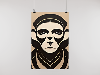 Poster Macaco Tribal