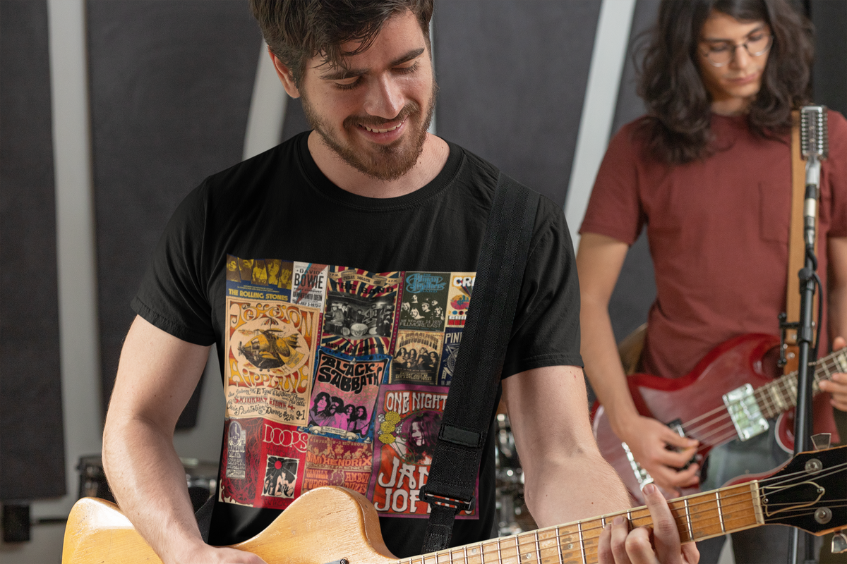 Nome do produto: Camiseta Masculina Rock and Roll