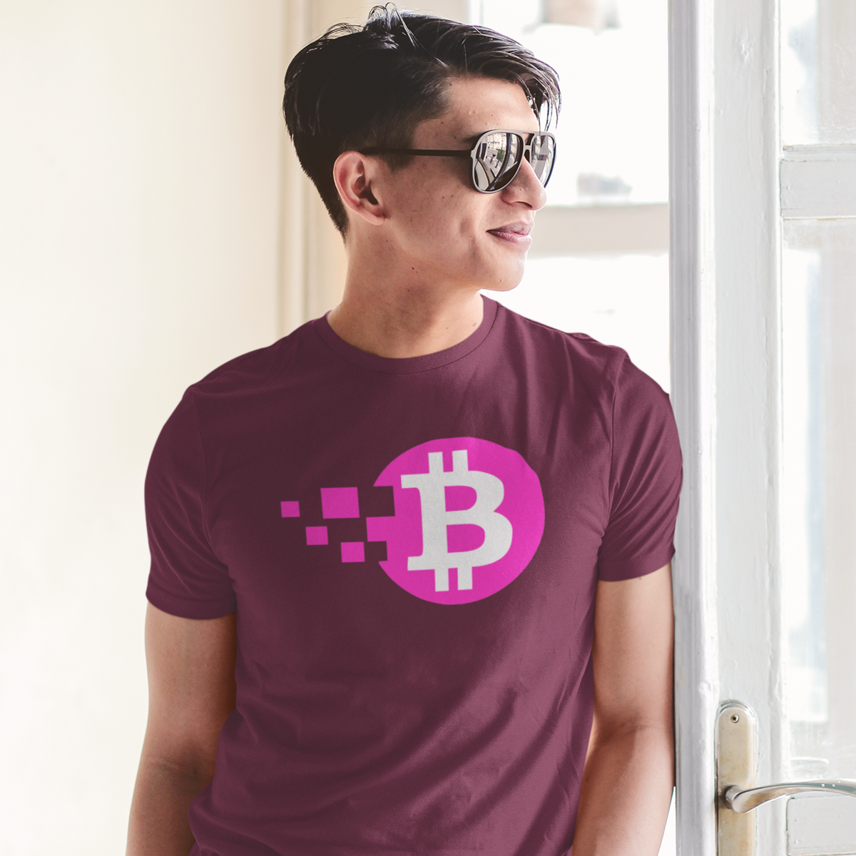 Nome do produto: Camiseta Bitcoin Pink Blocks BTC046-CQ